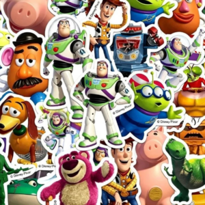 Toy Story Aufkleber Niedliche Buzz Lightyear Woody Cartoon Vinyl-Aufkleber für Laptop, Handy, Wasserflasche, Scrapbook, Kinderparty-Geschenke