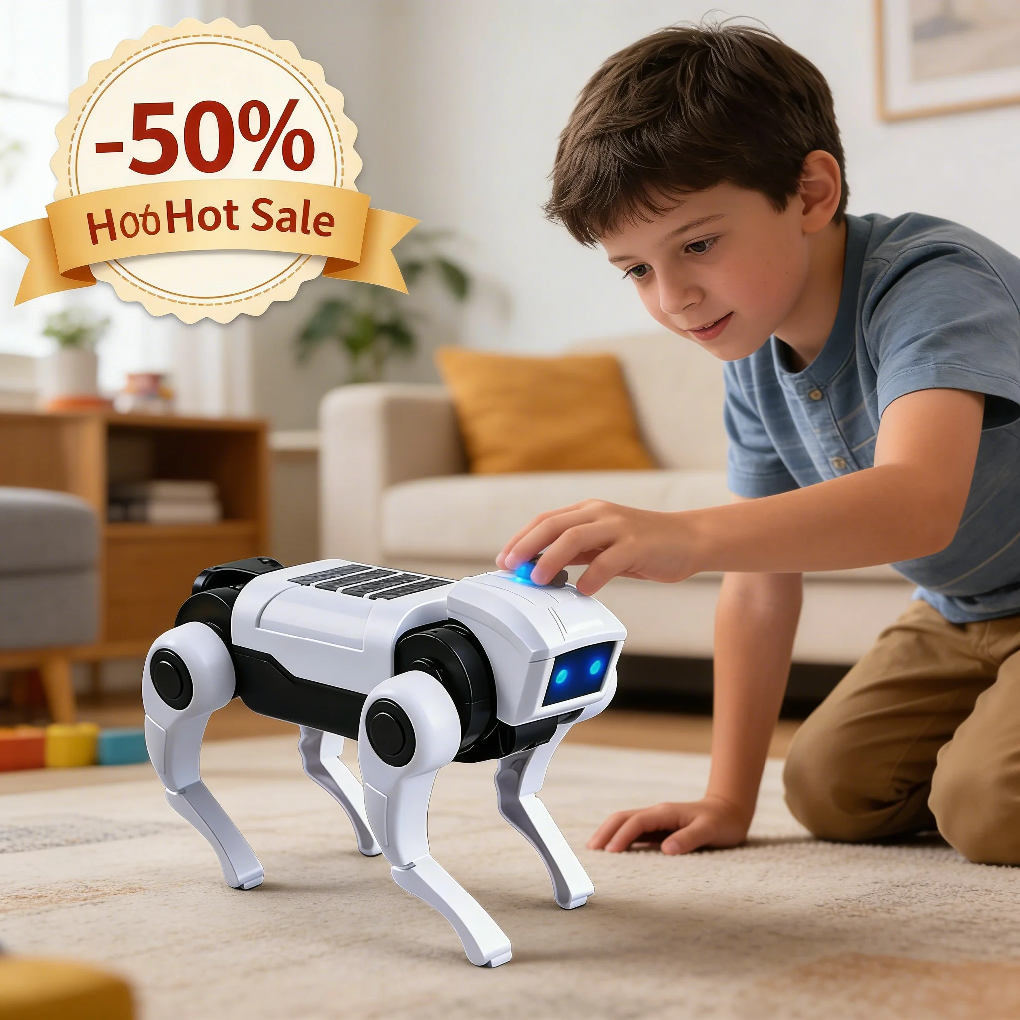 Kleiner Elektrischer Roboterhund Zum Selberbauen – Lernspielzeug Für Kinder Kleiner Elektrischer Roboterhund Zum Selberbauen – Lernspielzeug Für Kinder