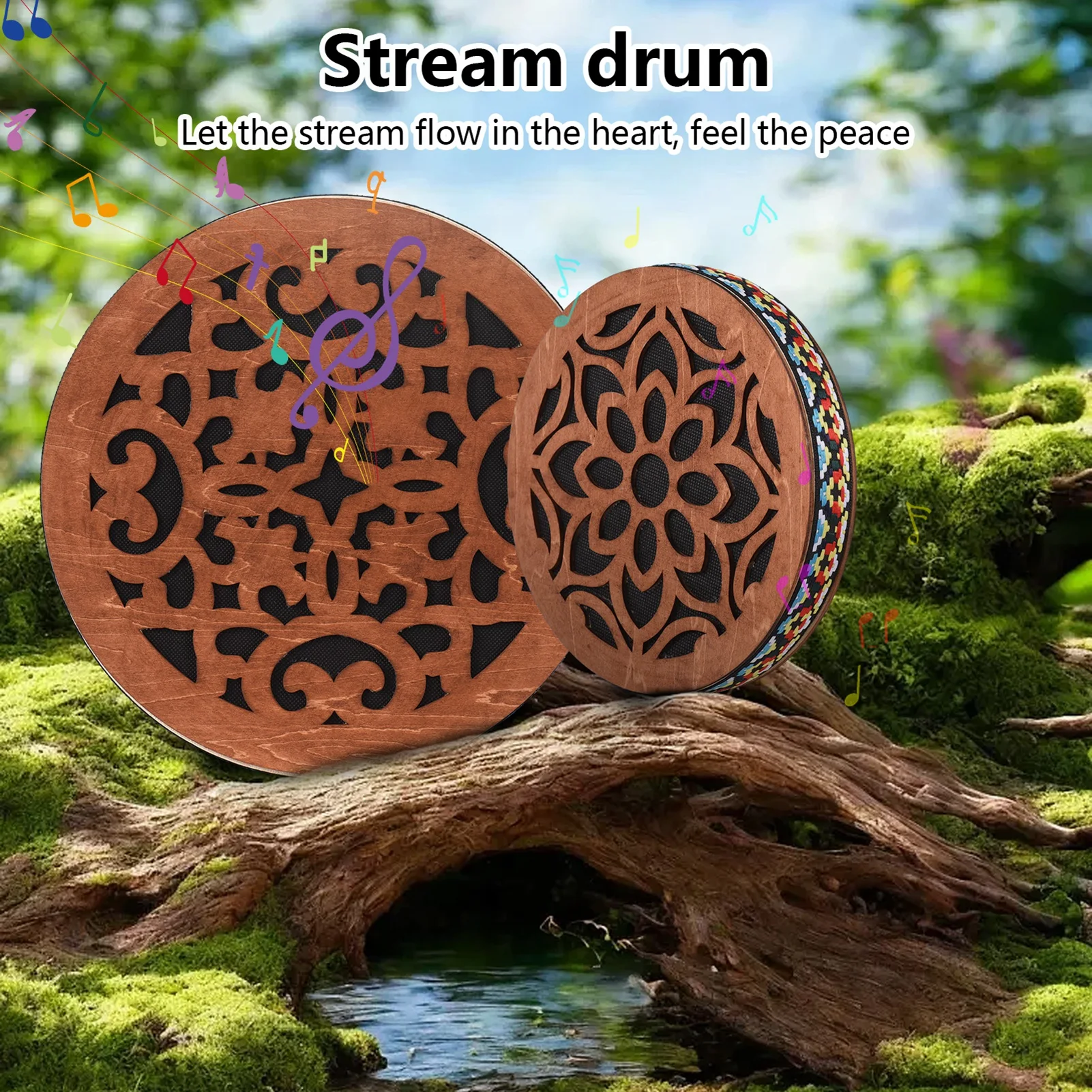 Ocean Drum Ethnisches Schlaginstrument Onomatopoeische Musik Tragbares Handtrommelinstrument Wasserton Birkenholztrommel Für Perfo Ocean Drum Ethnisches Schlaginstrument Onomatopoeische Musik Tragbares Handtrommelinstrument Wasserton Birkenholztrommel Für Perfo