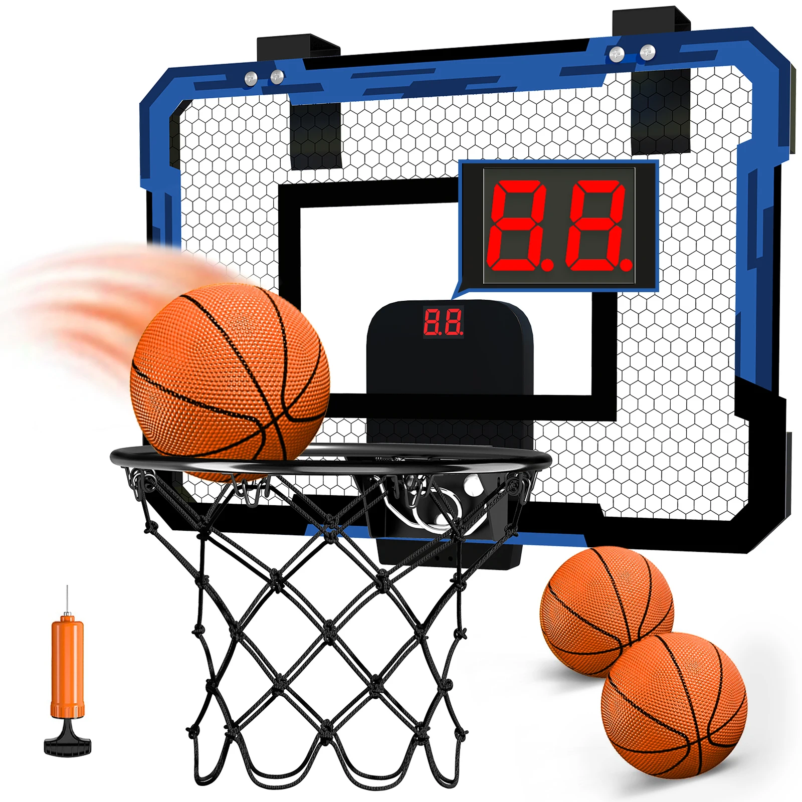 Faltbarer Basketballkorb Zur Wandmontage Mit Bällen – Für Kinder Ab 3 Jahren, Drinnen &Amp; Draußen Faltbarer Basketballkorb Zur Wandmontage Mit Bällen – Für Kinder Ab 3 Jahren, Drinnen &Amp; Draußen