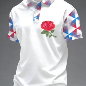 2026 Edition Women's England Fan Football Polo Shirt - 3D Print - Fashionable and Comfortable - Suitable for Both Men and Women