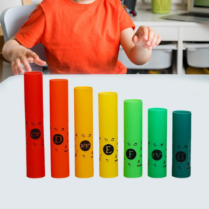 Musik-Percussion-Schlauch-Set, Klassenzimmer-Instrumente, 7 Noten, Musik-Schläuche für Kinder im Alter von 3, 4, 5, 6 Jahren, Musikspielzeug für Kinder, Klassenzimmer-Partygeschenke