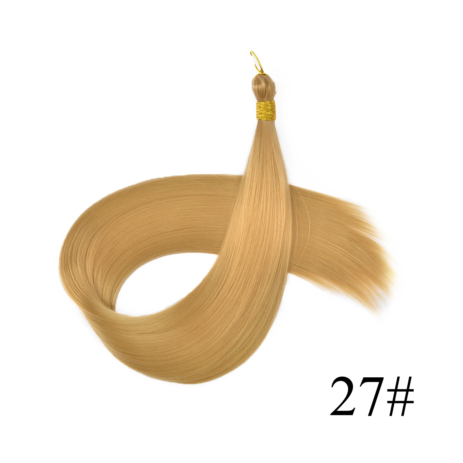28 Inch 150G Bone Straight Silky Crochet Braiding Hair Synthetic Bulk High Temperature Hair Bundles Extension For Women 28 Inch 150G Bone Straight Silky Crochet Braiding Hair Synthetic Bulk High Temperature Hair Bundles Extension For Women - Image 10