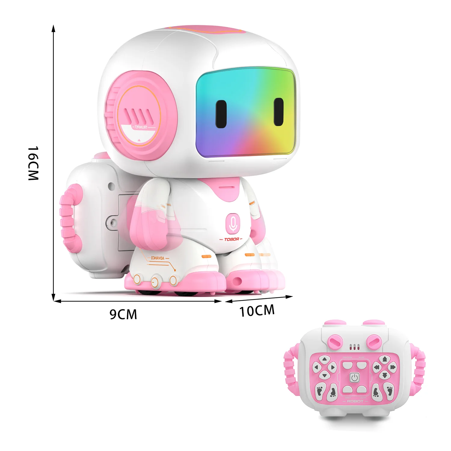 Intelligenter Kinder-Roboter, Regenbogen-Led-Bildschirm Musik-Geschichtenerzähler Frühpädagogischer Begleiter-Roboter, Berührungssteuerung Aufladbares Geschenk Intelligenter Kinder-Roboter, Regenbogen-Led-Bildschirm Musik-Geschichtenerzähler Frühpädagogischer Begleiter-Roboter, Berührungssteuerung Aufladbares Geschenk - Image 7