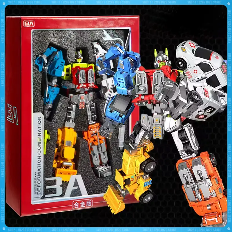 Transformation Toy Robot 6 In 1 Suit Rescue Deformation Team Combined Robot Toy Alloy Version Customized Birthday Gift Transformation Toy Robot 6 In 1 Suit Rescue Deformation Team Combined Robot Toy Alloy Version Customized Birthday Gift