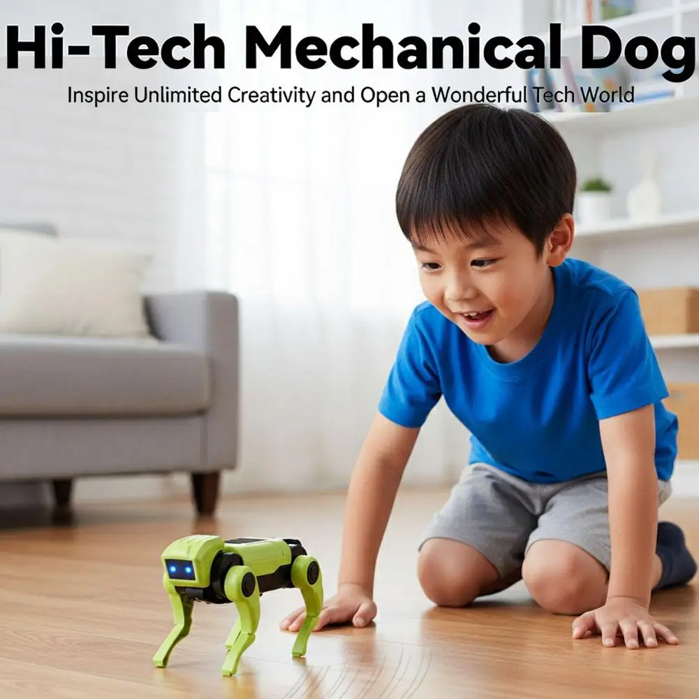 Electric Robot Dog Toy Animal Vehicle Mini Size Electronic Pets Diy Installation Imitates Animals Children'S Educational Toys Electric Robot Dog Toy Animal Vehicle Mini Size Electronic Pets Diy Installation Imitates Animals Children'S Educational Toys - Image 2