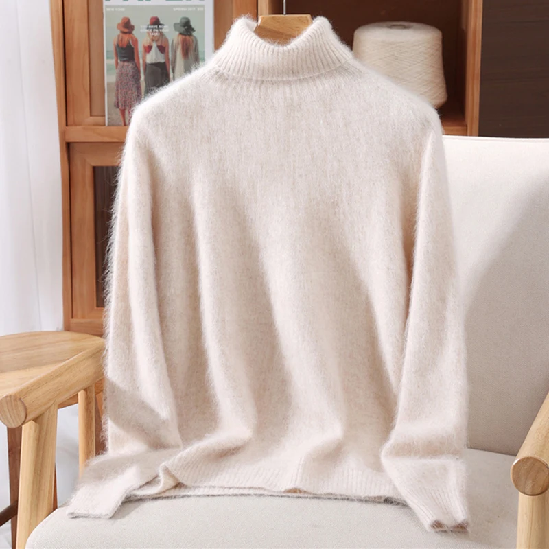 Herbst Und Winter Nerz Kaschmir Pullover Frauen Hochgeschlossenen Pullover Pullover Lose Bodenbildung Wolle Mantel Warme Plus Größe Herbst Und Winter Nerz Kaschmir Pullover Frauen Hochgeschlossenen Pullover Pullover Lose Bodenbildung Wolle Mantel Warme Plus Größe - Image 19