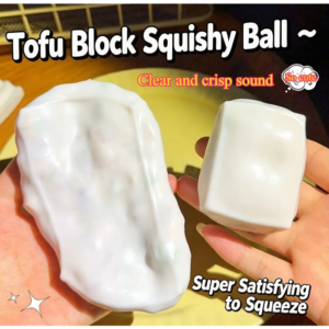 Trendiges Tofu-Block-Knautschspielzeug, knuspriger Sound, langsam aufsteigend, Stressabbau-Fidget-Spielzeug, ideales Geschenk für Freunde jeden Alters