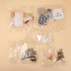 Montessori 3D Spielküche Kreatives DIY Mini Fast-Food-Modell Realistisches Rollenspiel Kochen Interaktives Haus-Küchen-Set