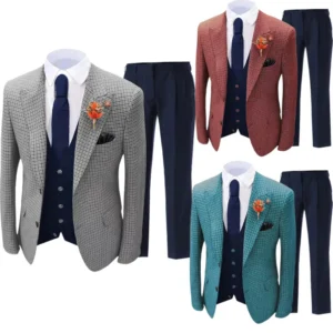 Karierter Anzug 2-teilig mit Blazer und Hose – für Bühne und Feiern