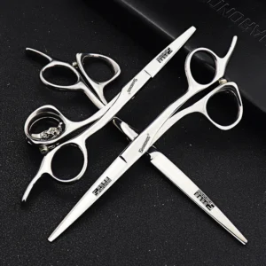 5,5/6/6,5 Zoll Professionelles Haarschneidescheren-Set Friseurscheren Exklusive Haarstylist-Barbier-Scheren Schneidewerkzeuge