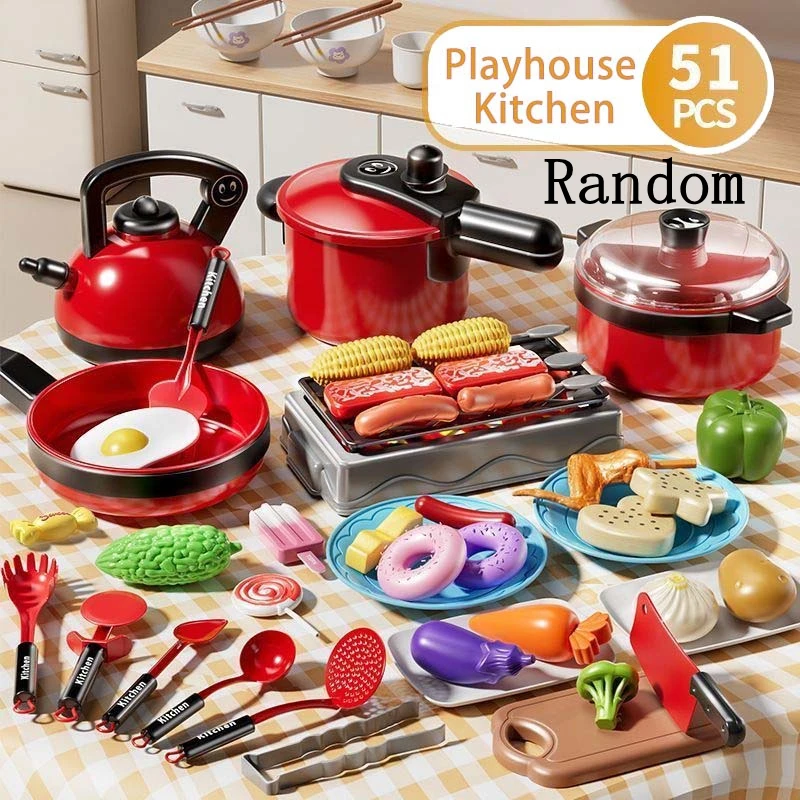 Kinder-Spielküchen-Set Mit Kochutensilien, Töpfen Und Pfannen Für Rollenspiele, Lernspielzeug Für Kleinkinder, Mädchen Und Jungen Kinder-Spielküchen-Set Mit Kochutensilien, Töpfen Und Pfannen Für Rollenspiele, Lernspielzeug Für Kleinkinder, Mädchen Und Jungen - Image 6