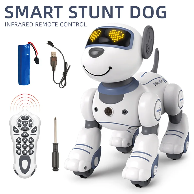 Intelligenter Roboterhund: Sprachsteuerung, Programmierbare Stunts, Berührungserkennung, Musik &Amp; Tanz, Geschenk Für Jungen Und Kinder Intelligenter Roboterhund: Sprachsteuerung, Programmierbare Stunts, Berührungserkennung, Musik &Amp; Tanz, Geschenk Für Jungen Und Kinder