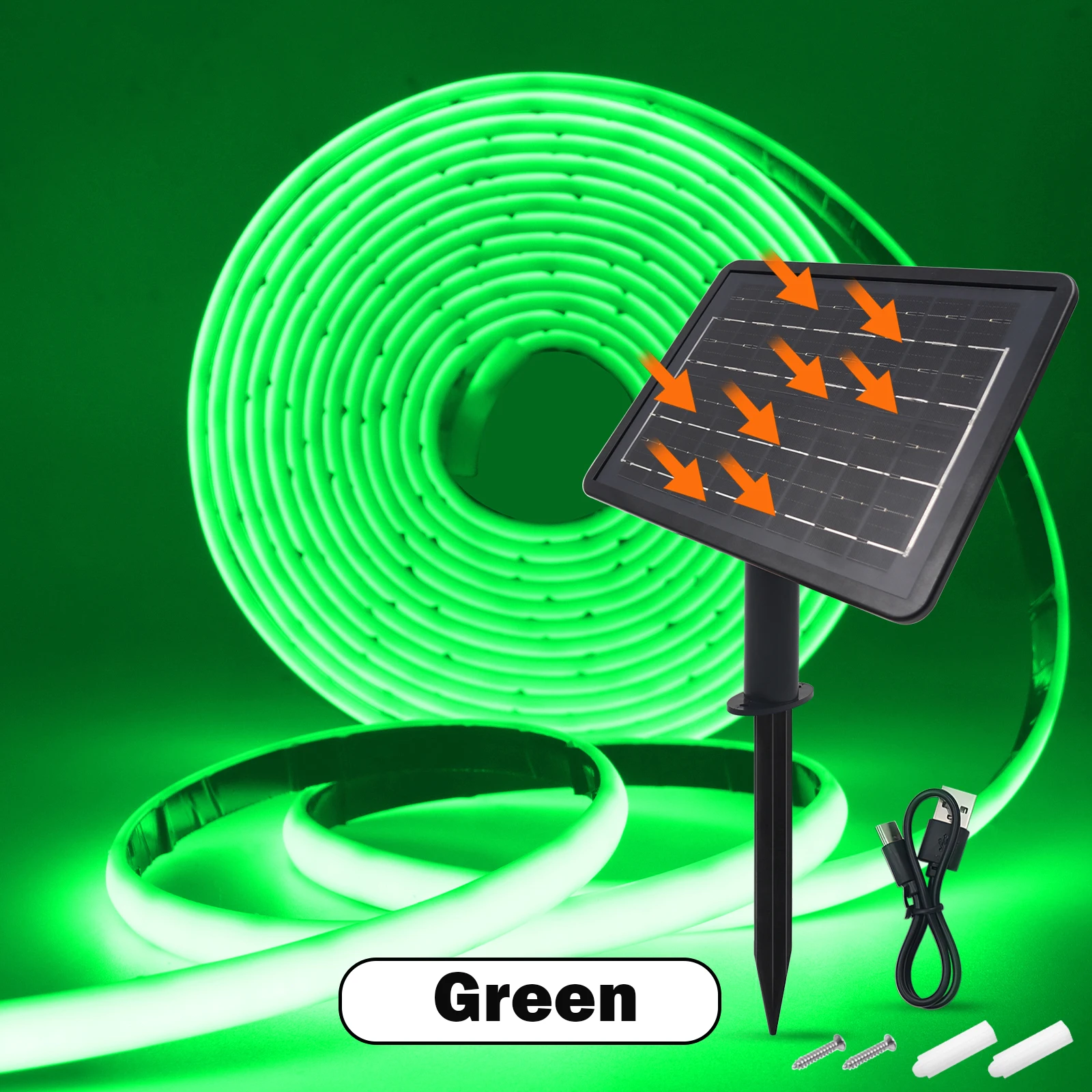 Dc24V Solar Powered Cob Neon Led Strip Ip68 Waterproof 320Leds/M Flexible Adhesive Ribbon Rope Light Home Garden Linear Lighting Dc24V Solar Powered Cob Neon Led Strip Ip68 Waterproof 320Leds/M Flexible Adhesive Ribbon Rope Light Home Garden Linear Lighting - Image 14