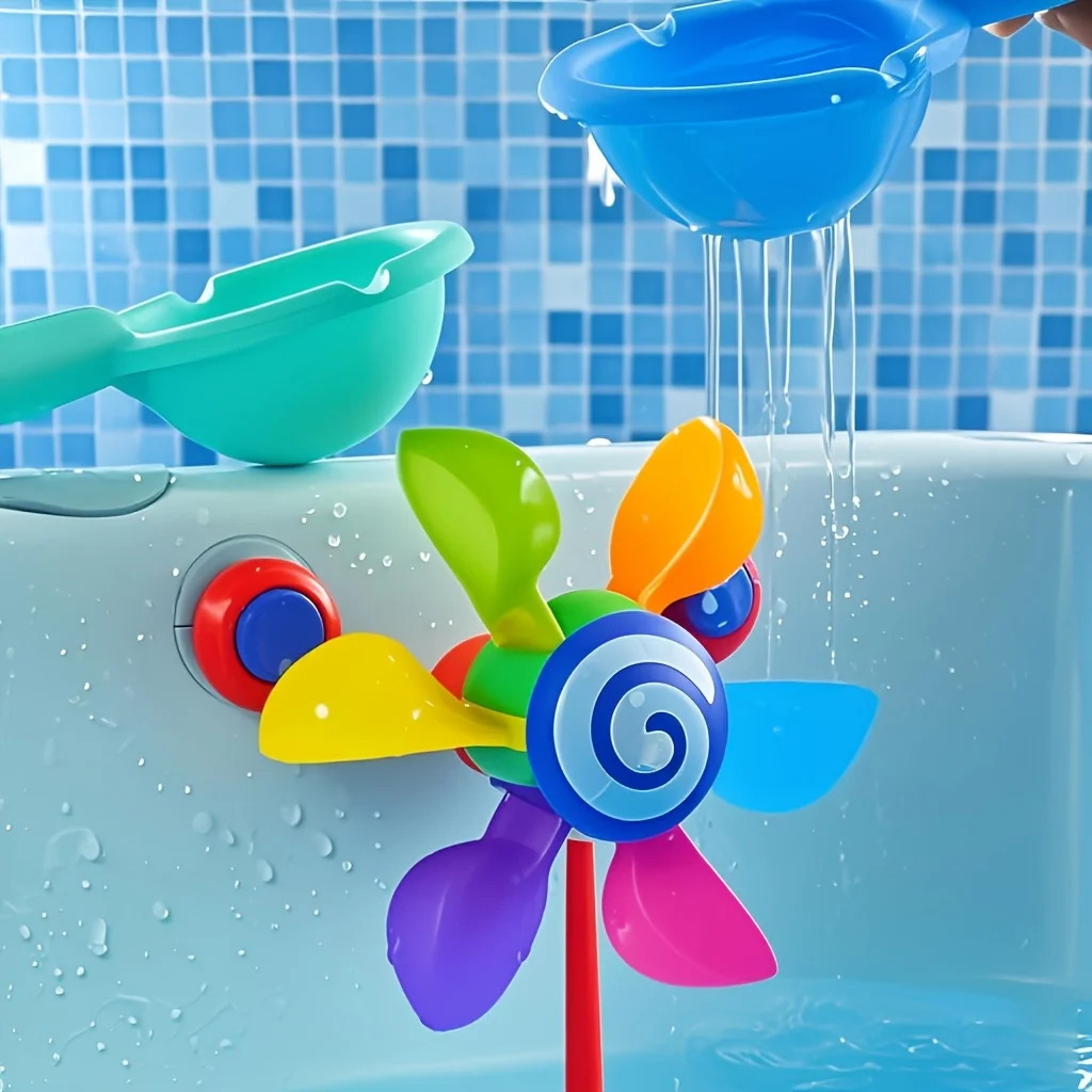 1Pc Spinning Bath Toy Windmill, Fun Bathtime Sensory Play For Baby Boys &Amp; Girls, Ideal Birthday Christmas Gift 1Pc Spinning Bath Toy Windmill, Fun Bathtime Sensory Play For Baby Boys &Amp; Girls, Ideal Birthday Christmas Gift