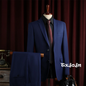 Notched Lapel Suit Set 2 Pieces Blazer Pants For Men,Handsome Two Button Men's Regular Fit Suits Wedding Groom Best Man Tuxedo