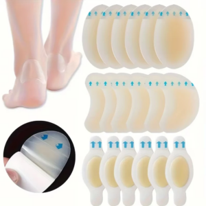 18pcs Invisible Adhesive Silicone Gel Blister Patches - Durable, Fit for Heel, Toe & Foot Skin Protection