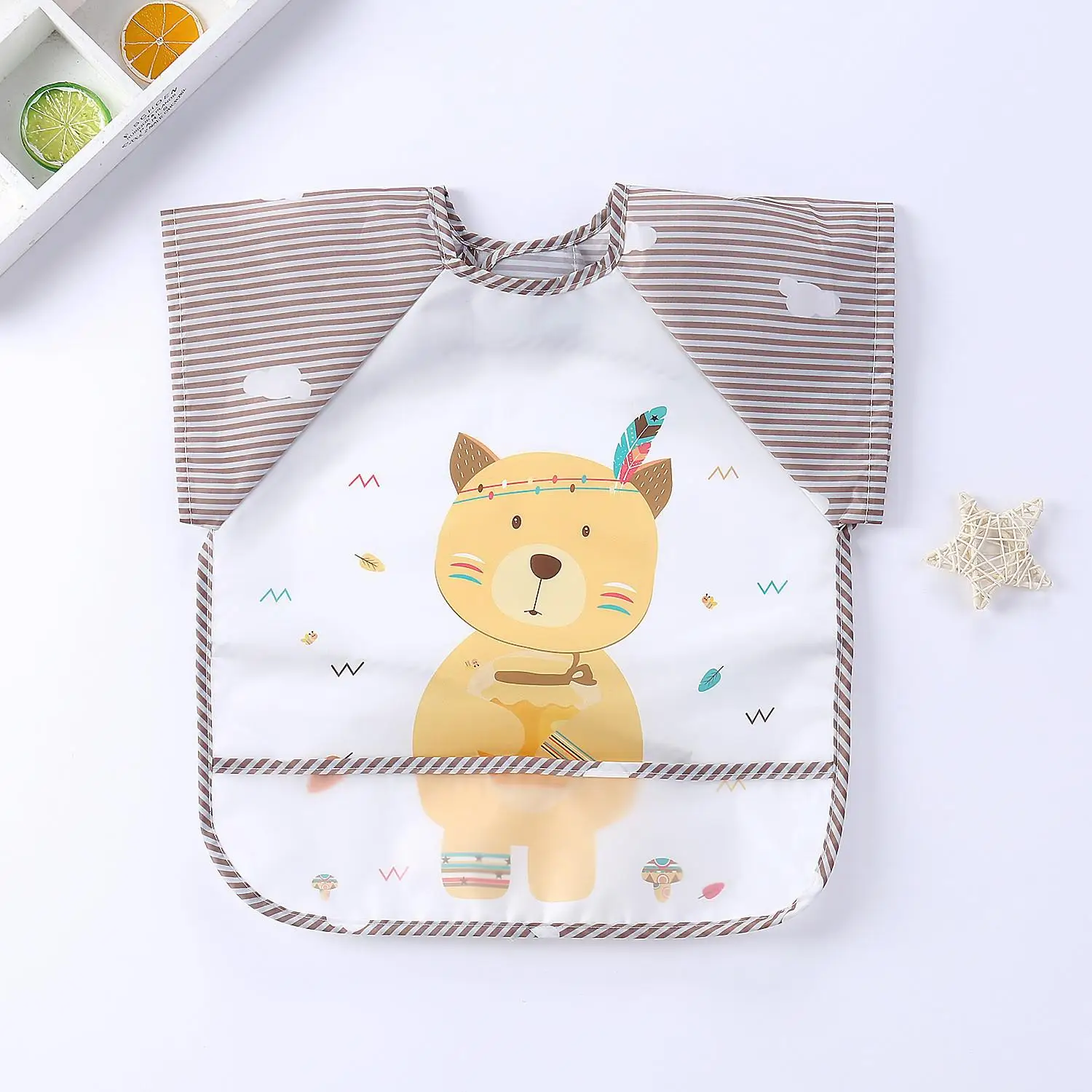 Wasserdichtes Ärmellätzchen mit Tasche, 0–3 Jahre - Image 20