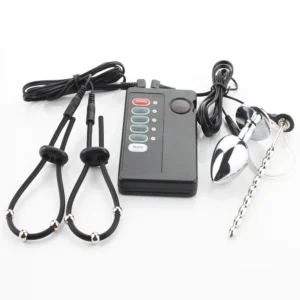 Männer Elektrische Schock Medizinische Themen Ring Spielzeug Zubehör Harnröhren Plug Electro Penis Stimulator Ring & Anal Plug Sexy Sex Spielzeug