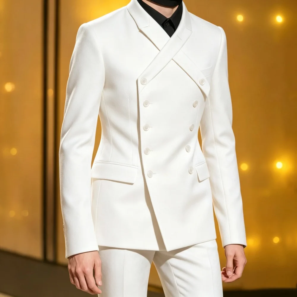Zweireihiger Herrenanzug Im X-Design, 2-Teilig – Für Hochzeit Und Abschlussball Zweireihiger Herrenanzug Im X-Design, 2-Teilig – Für Hochzeit Und Abschlussball - Image 7