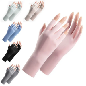 Anti -Uv Rays Sunscreen Gloves Nail Uv Protection Led Lamp Nail Art Mittens Protect Finger Skin Radiation Proof