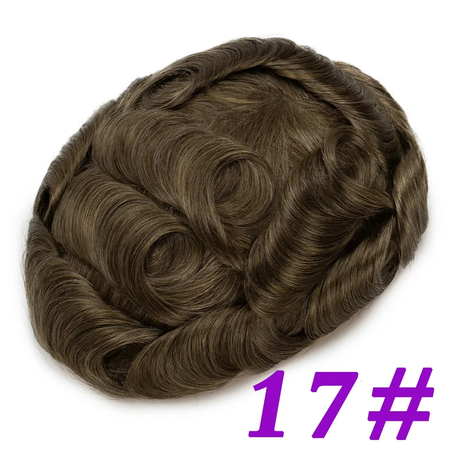 Herren Toupet Aus Echthaar Mit Swiss Lace, Natürlicher Haaransatz Herren Toupet Aus Echthaar Mit Swiss Lace, Natürlicher Haaransatz - Image 25