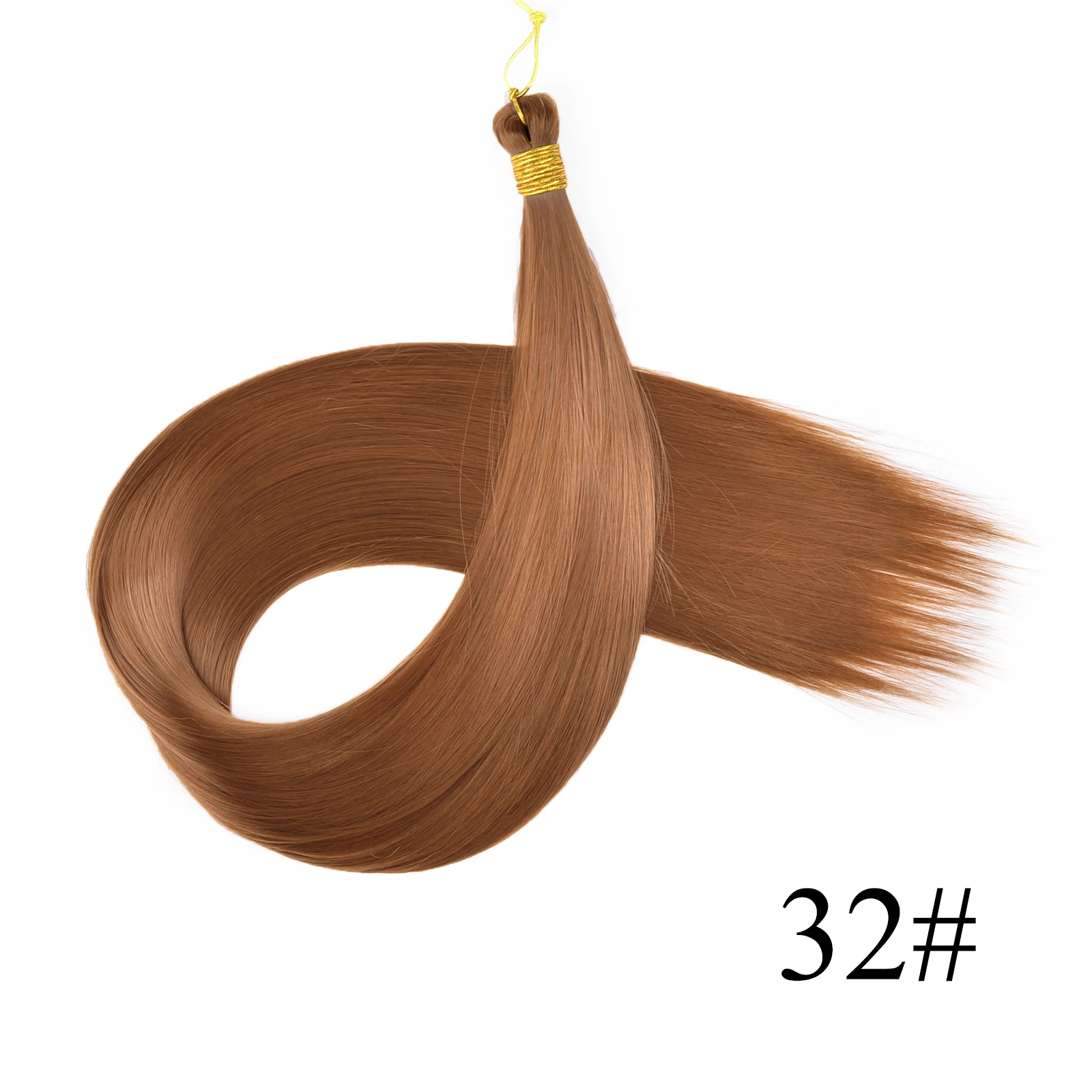 28 Inch 150G Bone Straight Silky Crochet Braiding Hair Synthetic Bulk High Temperature Hair Bundles Extension For Women 28 Inch 150G Bone Straight Silky Crochet Braiding Hair Synthetic Bulk High Temperature Hair Bundles Extension For Women - Image 11