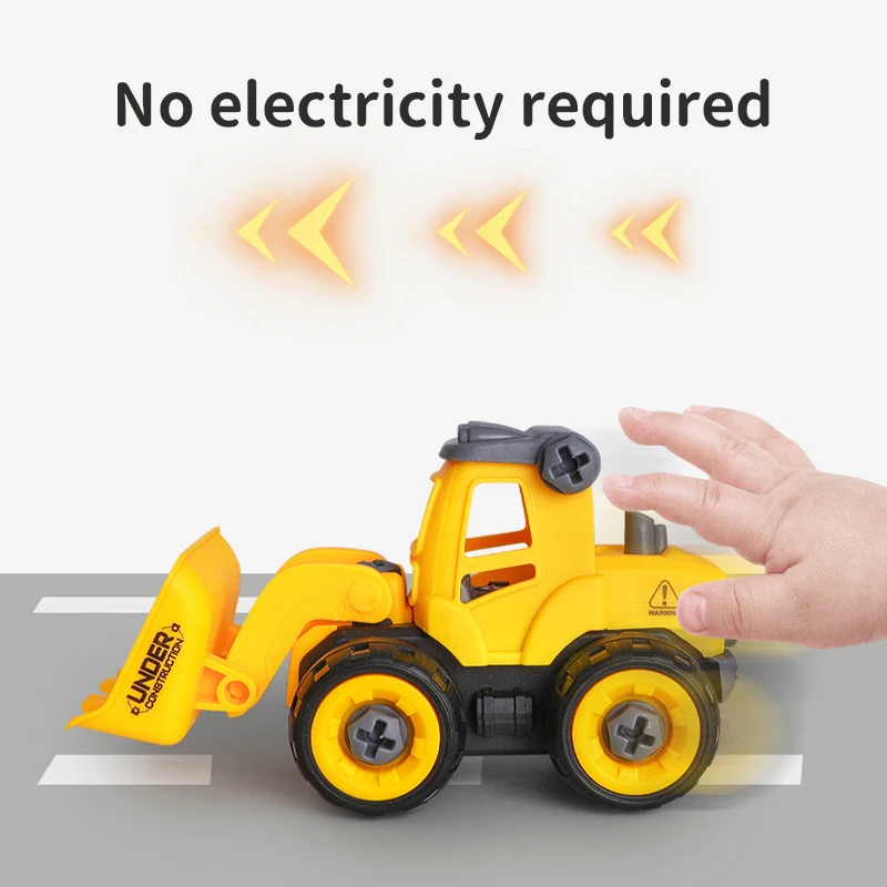 4/8Pcs Engineering Fahrzeug Spielzeug Bau Bagger Traktor Bulldozer Modelle Kinder Spielzeug Auto Diy Abnehmbare Spiel Jungen Spielzeug Geschenke 4/8Pcs Engineering Fahrzeug Spielzeug Bau Bagger Traktor Bulldozer Modelle Kinder Spielzeug Auto Diy Abnehmbare Spiel Jungen Spielzeug Geschenke - Image 3