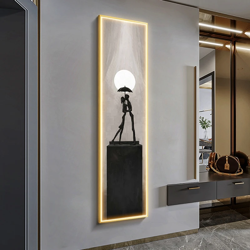 Led-Wandleuchte Mit Moderner Abstrakter Kunst – Wandbild-Lampe Für Wohnzimmer, Küche &Amp; Flur Led-Wandleuchte Mit Moderner Abstrakter Kunst – Wandbild-Lampe Für Wohnzimmer, Küche &Amp; Flur – Bild 5