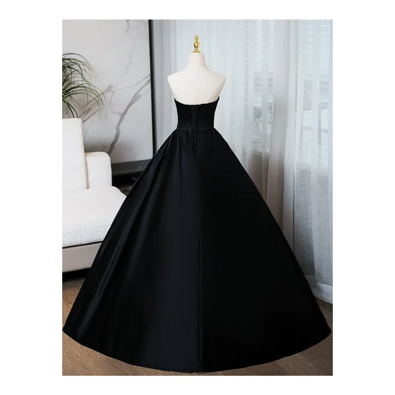 2026 New High-Quality Sexy Strapless Evening Dress For Women, Fashionable And Slimming Banquet Display, Backless Long Dress 2026 New High-Quality Sexy Strapless Evening Dress For Women, Fashionable And Slimming Banquet Display, Backless Long Dress - Image 4