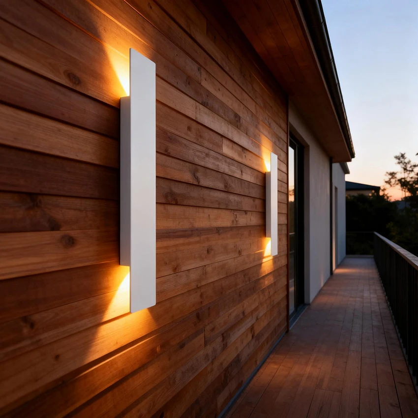 Outdoor Led Wall Lamp Ip65 Waterproof Aluminum Up Down Light 18W 110V/220V Black White For Courtyard Porch Exterior Lighting Outdoor Led Wall Lamp Ip65 Waterproof Aluminum Up Down Light 18W 110V/220V Black White For Courtyard Porch Exterior Lighting