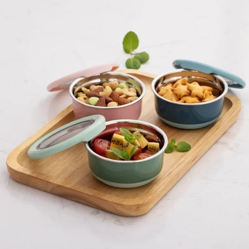 Edelstahl-Frischhaltebox, Lebensmittel-Aufbewahrungsschüssel, Anti-Verbrühungs-Lunchbox Mit Deckel, Küchen-Lebensmittel-Aufbewahrungsschüssel, Frischhaltebox Edelstahl-Frischhaltebox, Lebensmittel-Aufbewahrungsschüssel, Anti-Verbrühungs-Lunchbox Mit Deckel, Küchen-Lebensmittel-Aufbewahrungsschüssel, Frischhaltebox - Image 2