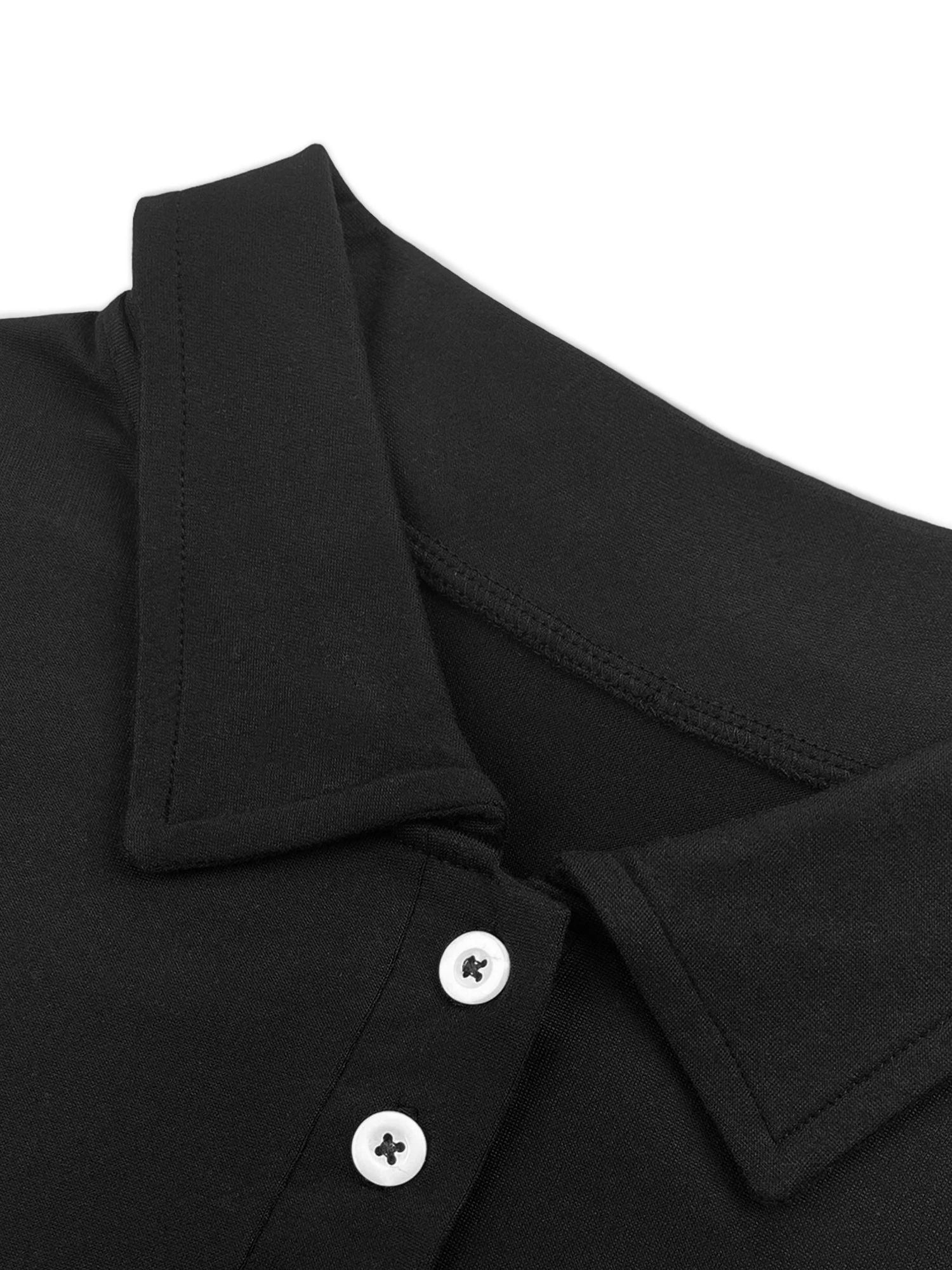 Sparkling Star Rhinestone Heart Print Women Polo Shirts Lapel Short Sleeve Slim Elegant Summer Daily Casual Tops Sparkling Star Rhinestone Heart Print Women Polo Shirts Lapel Short Sleeve Slim Elegant Summer Daily Casual Tops - Image 3