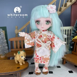 BJD-Puppe 1/12 mit großen Augen zum Anziehen – Geschenk für Mädchen