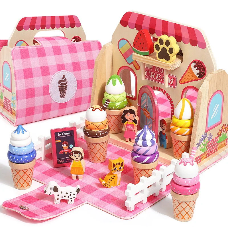 Kinder Pretend Spielen Spielzeug Holz Simulation Rolle Spielen Spiel Eis Nachmittag Tee Dessert Set Montessori Pädagogisches Spielzeug Kinder Pretend Spielen Spielzeug Holz Simulation Rolle Spielen Spiel Eis Nachmittag Tee Dessert Set Montessori Pädagogisches Spielzeug