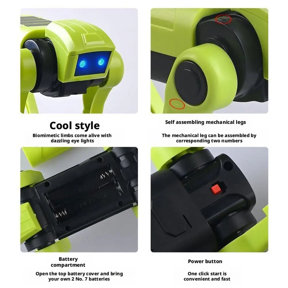 Interaktiver Roboterhund Zum Zusammenbauen, Laufend, Lernspielzeug Für Kinder Interaktiver Roboterhund Zum Zusammenbauen, Laufend, Lernspielzeug Für Kinder