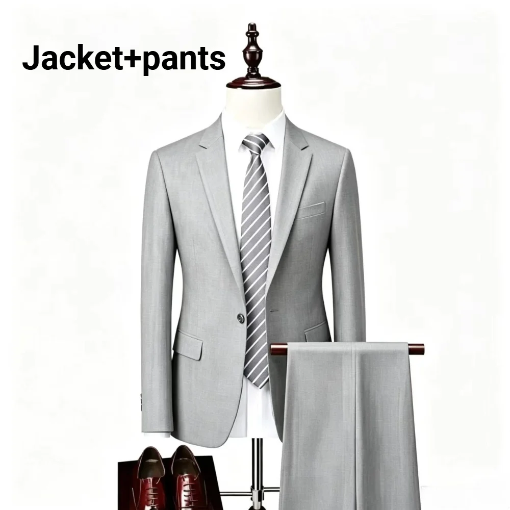 Herren Anzug 3-Teilig, Leicht, Slim Fit: Sakko, Weste Und Hose Herren Anzug 3-Teilig, Leicht, Slim Fit: Sakko, Weste Und Hose - Image 12
