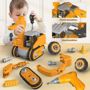 Kinder Engineering Fahrzeug Elektro bohr werkzeug Spielzeug passen Kinder pädagogisch zusammen gebaute Sets Werkzeuge für Jungen Nuss Gebäude Geschenk