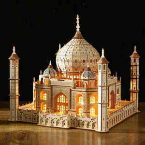 3D Holz Puzzle Haus Royal Castle Taj Mahal Mit Licht Montage Spielzeug Für Kinder Erwachsene DIY Modell Kits Schreibtisch Dekoration für Geschenke