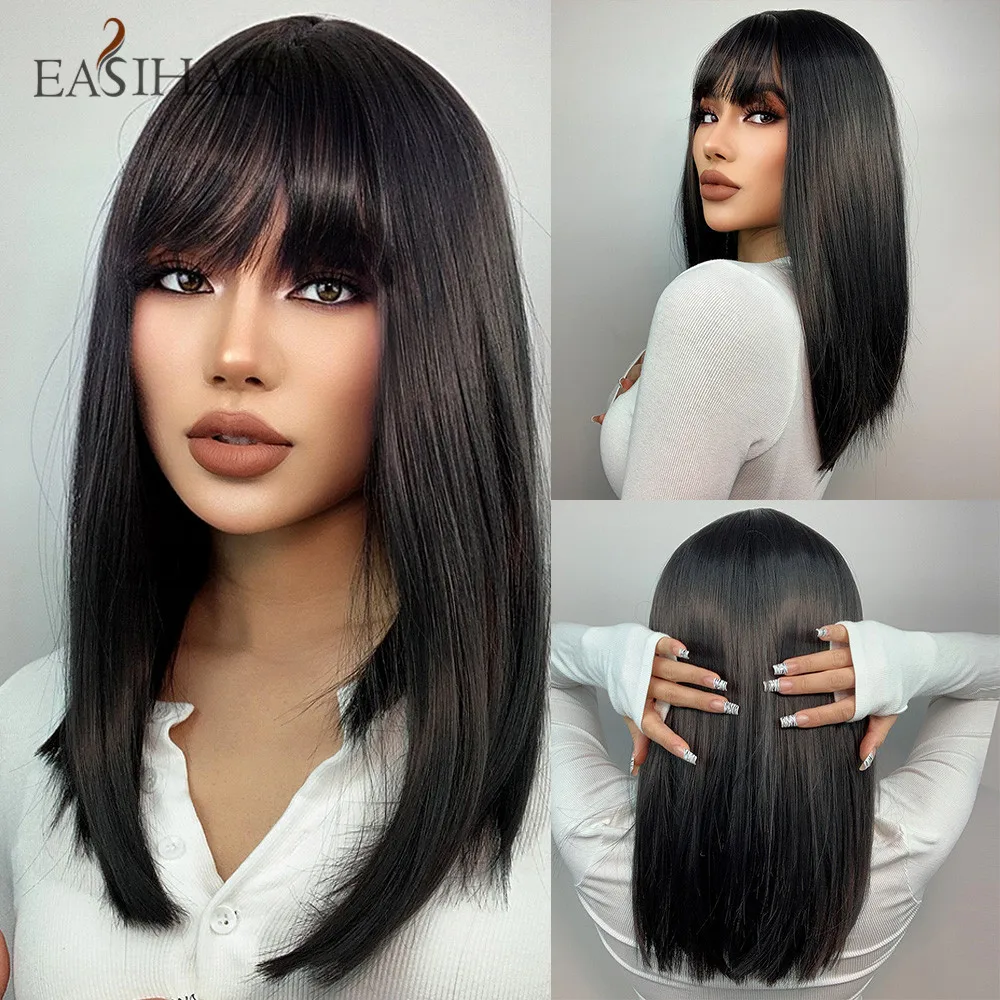 Easihair Bob-Perücke Mit Pony, Kurz Und Glatt, Hellblond-Beige, Hitzebeständig Easihair Bob-Perücke Mit Pony, Kurz Und Glatt, Hellblond-Beige, Hitzebeständig – Bild 23