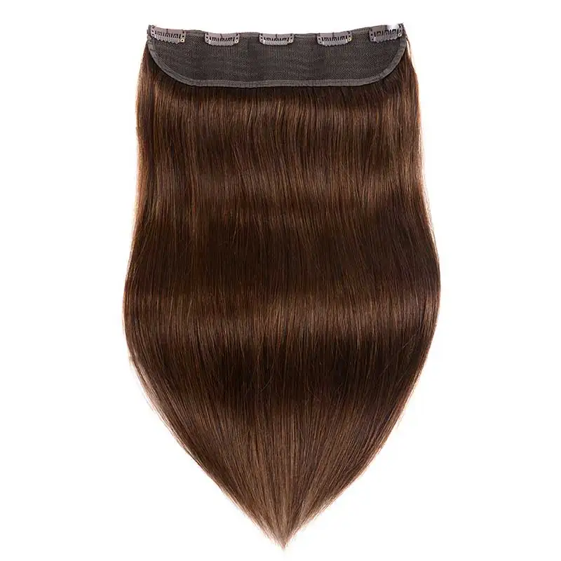 Doreen 100G 120G Brazilian Hair Clip In One Piece Real Human Hair Extensions 14 To 22Inch 1Pc 5 Clips Dark Brown Hair Clip On Doreen 100G 120G Brazilian Hair Clip In One Piece Real Human Hair Extensions 14 To 22Inch 1Pc 5 Clips Dark Brown Hair Clip On - Image 8