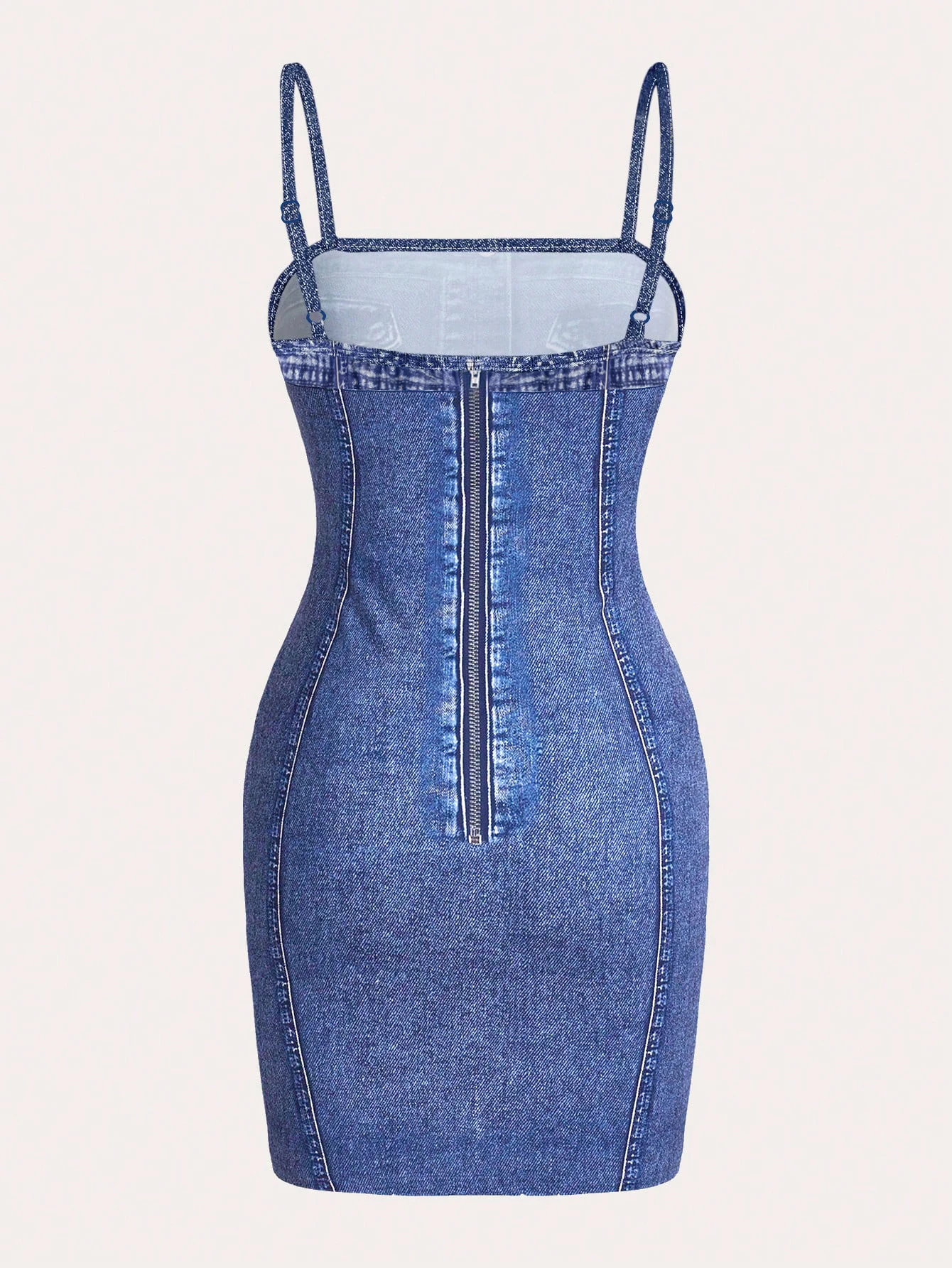 Elegantes Damenkleid mit Digitaldruck für den Alltag – Bild 2