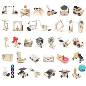 Wissenschaftliches Experiment, Lernspielzeug, DIY, physikalisches Modell, handgefertigt, kleine Produktion, Montage, Handwerk, Technologie, Projekt für Schulkinder
