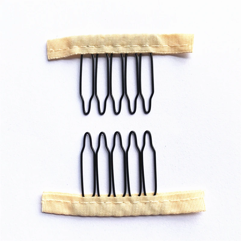 50Pcs Steel Wig Combs And Clips 4/5/6/7 Teeth Wig Comb With Cloth For Making Wig Caps Wig Secure Combs 50Pcs Steel Wig Combs And Clips 4/5/6/7 Teeth Wig Comb With Cloth For Making Wig Caps Wig Secure Combs - Image 14