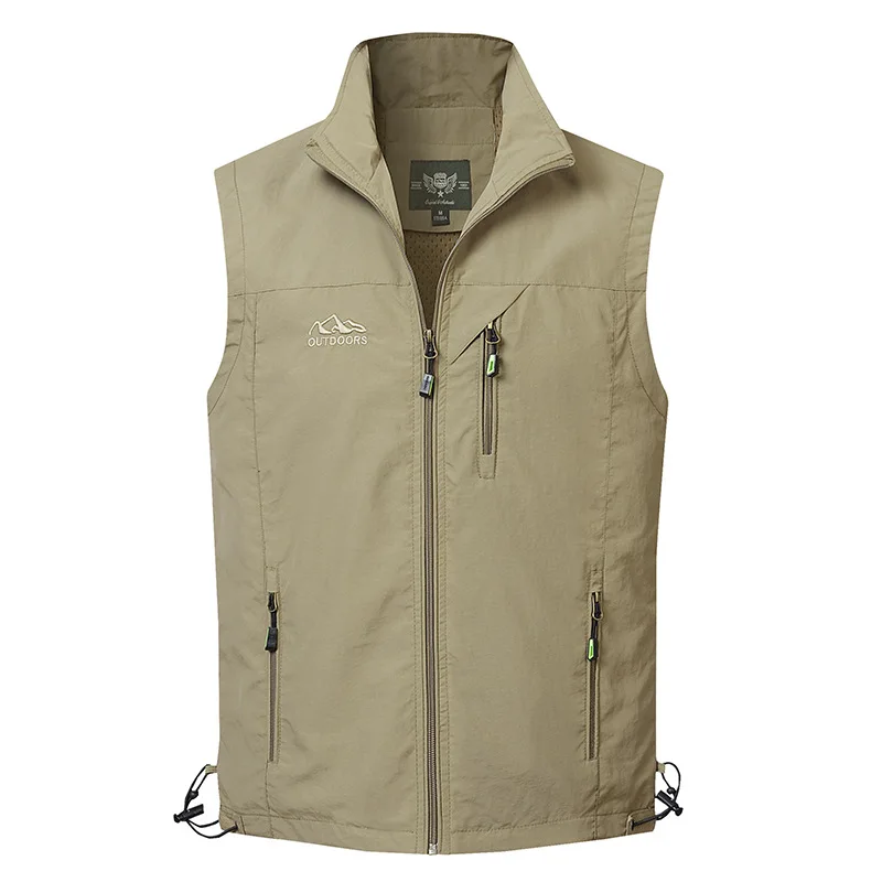 Neue Sommer Männer Outdoor Mesh Dünne Westen Klettern Ärmellose Jacken Männer Multi-Taschen Angeln Fotografie Atmungsaktive Westen 6 Neue Sommer Männer Outdoor Mesh Dünne Westen Klettern Ärmellose Jacken Männer Multi-Taschen Angeln Fotografie Atmungsaktive Westen 6 - Image 5