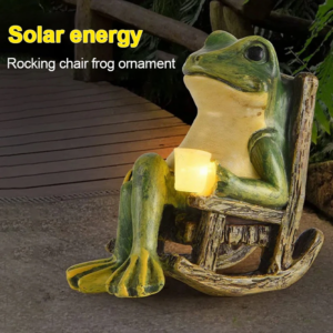 Solarleuchte für den Außenbereich, wasserdicht, Froschharz-Lampe, Boden-Plug-in, dekorative Außenleuchten, geeignet für Garten, Innenhöfe, Parks