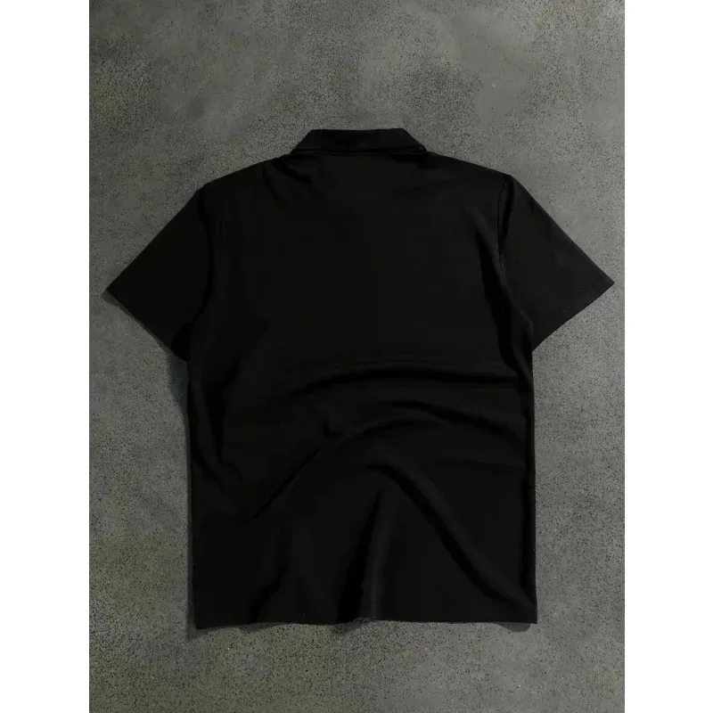 Poloshirt Aus Baumwolle, Einfarbig, Atmungsaktiv, Für Damen Und Herren Poloshirt Aus Baumwolle, Einfarbig, Atmungsaktiv, Für Damen Und Herren - Image 5