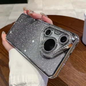 Luxuriöses New Edge Diamond Sparkling Powder für Huawei Pura 70Pro Ultra Fall Protection Cover Bumper