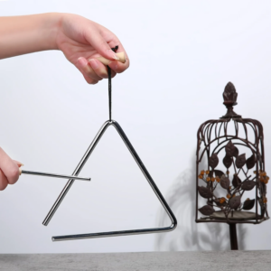 1pc Professional Triangle Instrument Set, Fun Percussion Musical Tool with Beater | Handheld Design for Music Performance