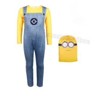 Erwachsene Halloween Party Minion Kostüme Little Yellow Man Cosplay Anime Cartoon Lustiges Dress Up Magischer Dieb Papa Outfit